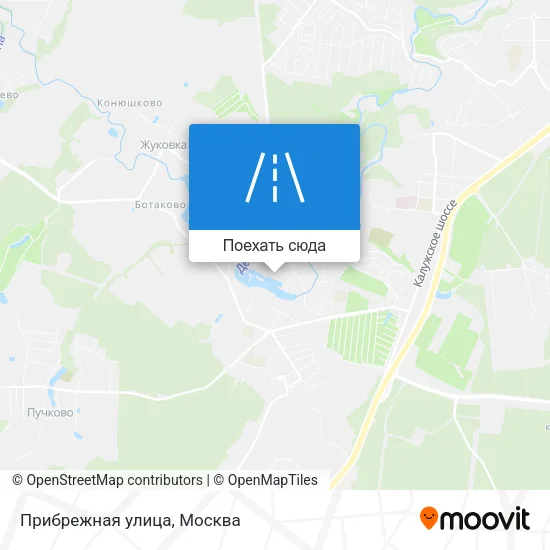 Карта Прибрежная улица