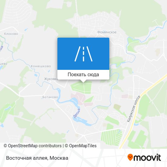Карта Восточная аллея