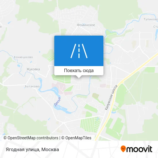Карта Ягодная улица