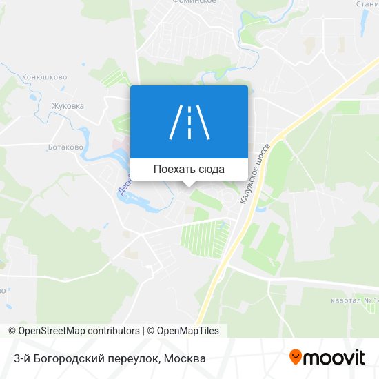 Карта 3-й Богородский переулок