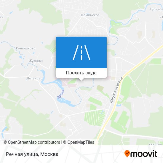 Карта Речная улица