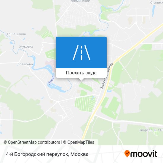 Карта 4-й Богородский переулок