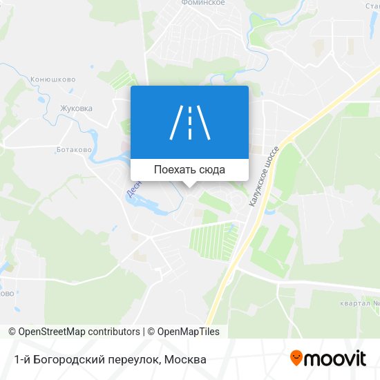 Карта 1-й Богородский переулок