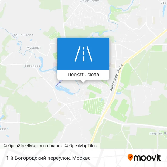 Карта 1-й Богородский переулок