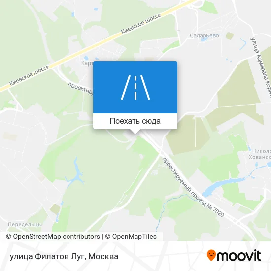 Карта улица Филатов Луг