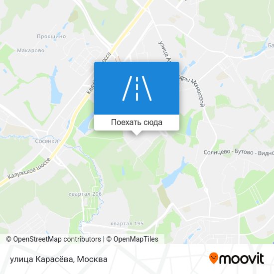 Карта улица Карасёва