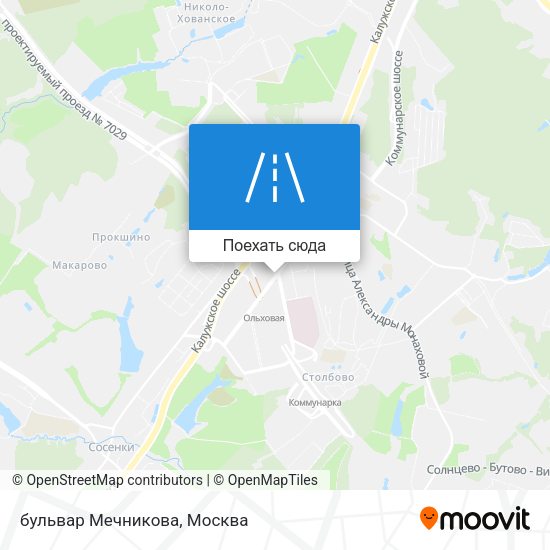 Карта бульвар Мечникова