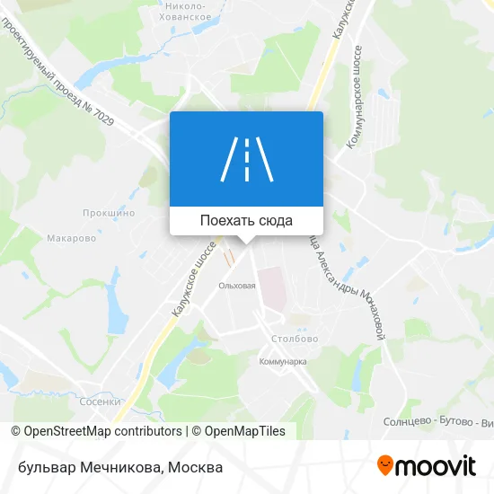 Карта бульвар Мечникова