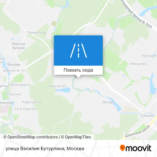 Карта улица Василия Бутурлина