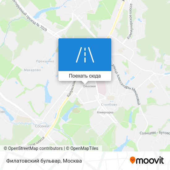 Карта Филатовский бульвар