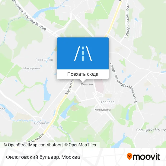 Карта Филатовский бульвар