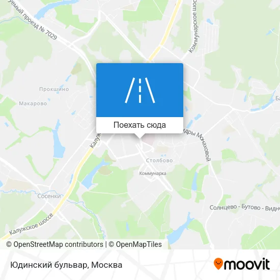 Карта Юдинский бульвар