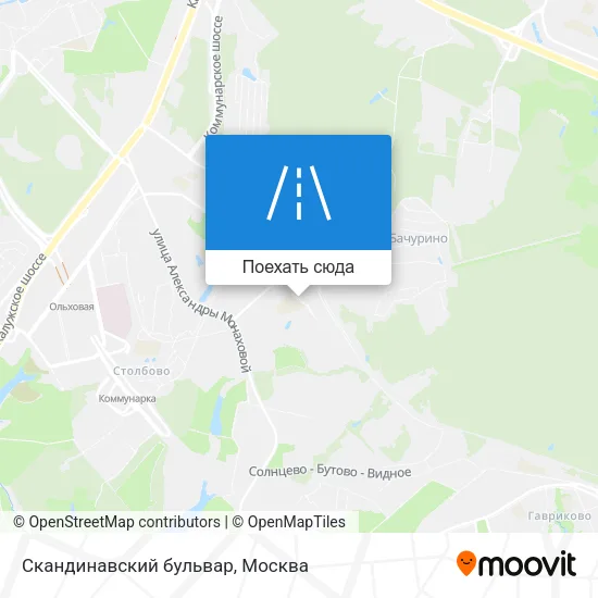Карта Скандинавский бульвар