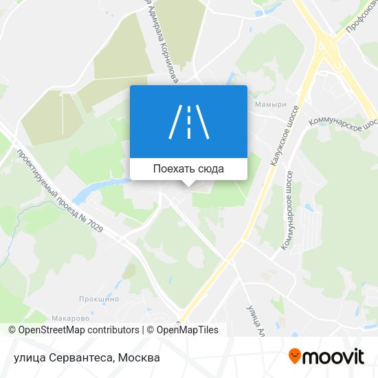 Карта улица Сервантеса