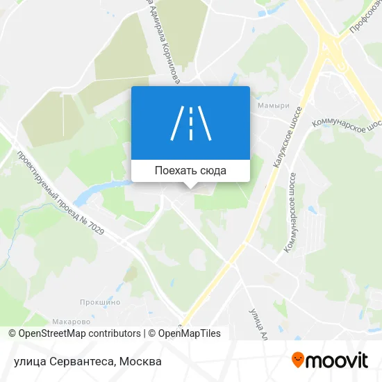 Карта улица Сервантеса