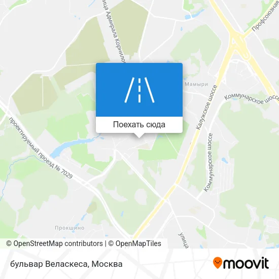 Карта бульвар Веласкеса
