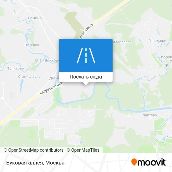 Карта Буковая аллея
