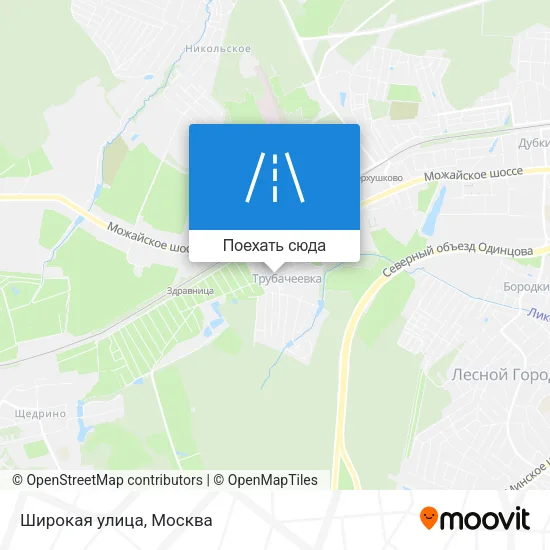 Карта Широкая улица