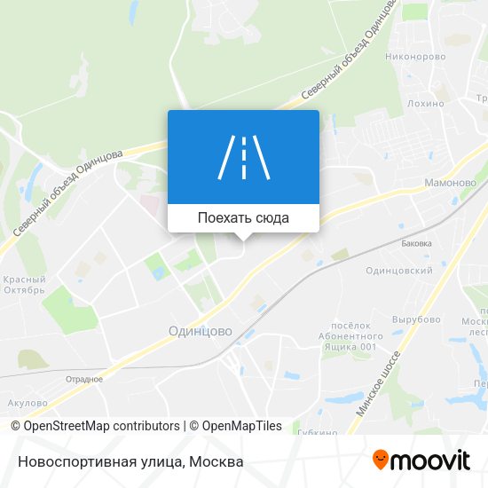 Карта Новоспортивная улица