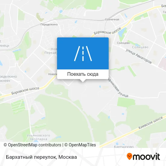 Карта Бархатный переулок