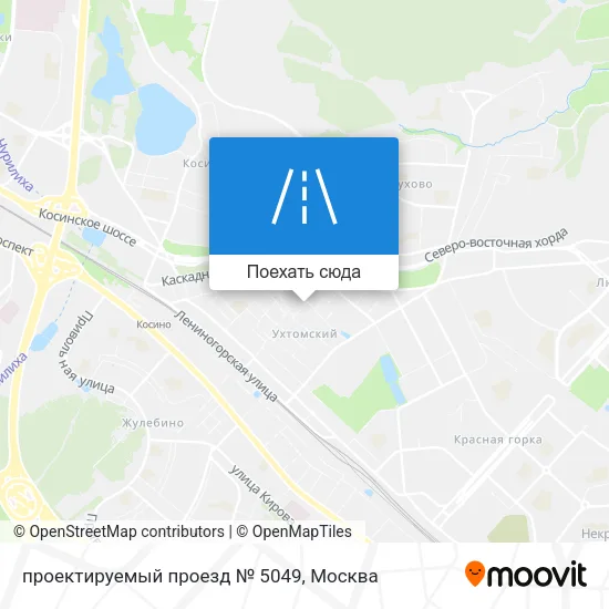 Карта проектируемый проезд № 5049