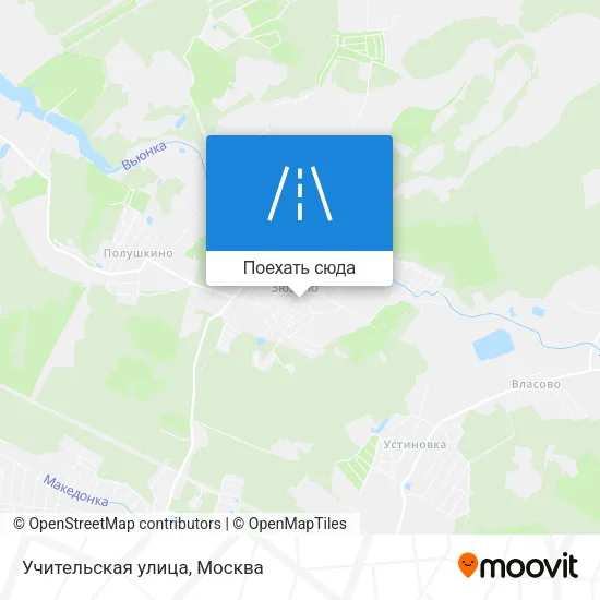 Карта Учительская улица