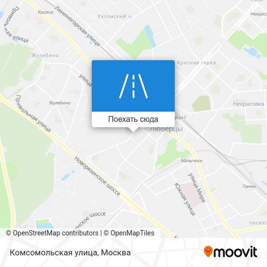 Карта Комсомольская улица