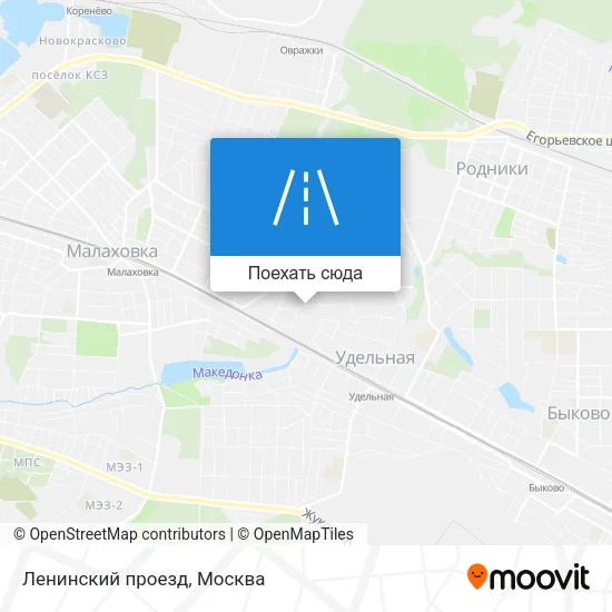Карта Ленинский проезд