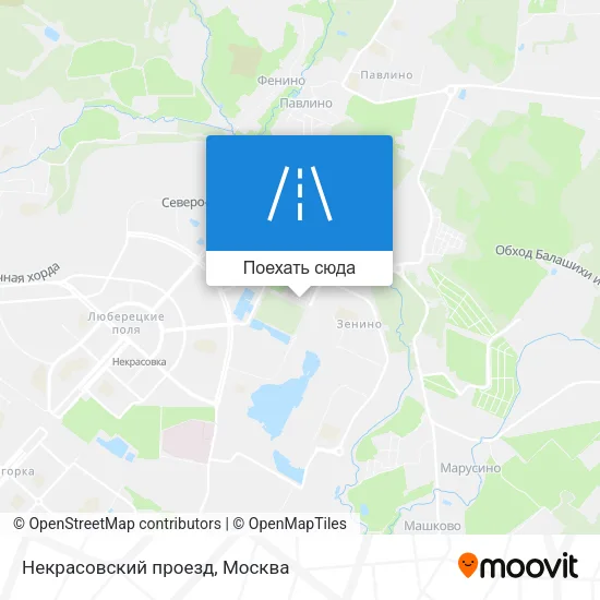 Карта Некрасовский проезд