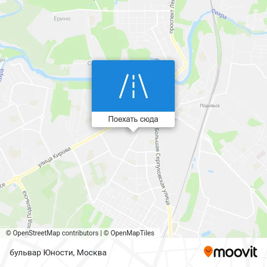 Карта бульвар Юности