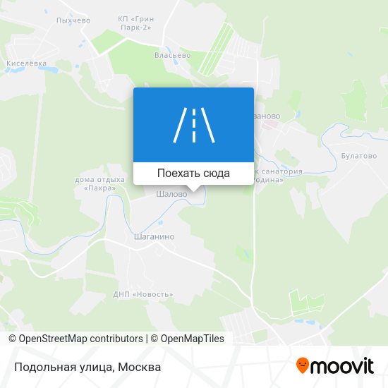 Карта Подольная улица