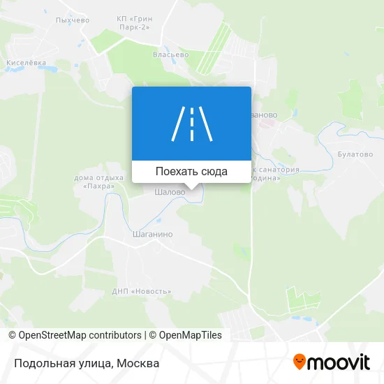Карта Подольная улица