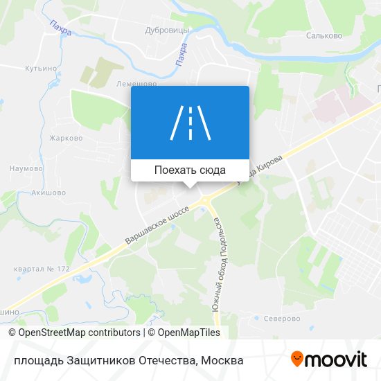Карта площадь Защитников Отечества