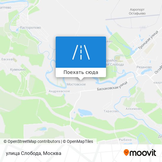 Карта улица Слобода