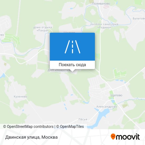 Карта Двинская улица