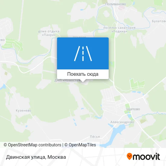 Карта Двинская улица