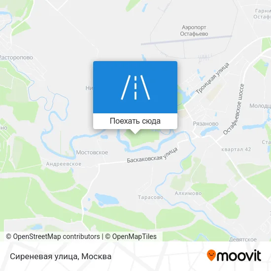 Карта Сиреневая улица