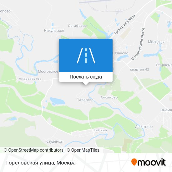 Карта Гореловская улица