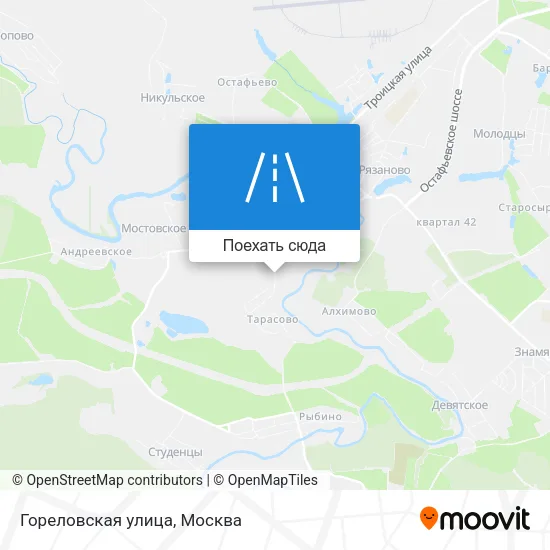 Карта Гореловская улица
