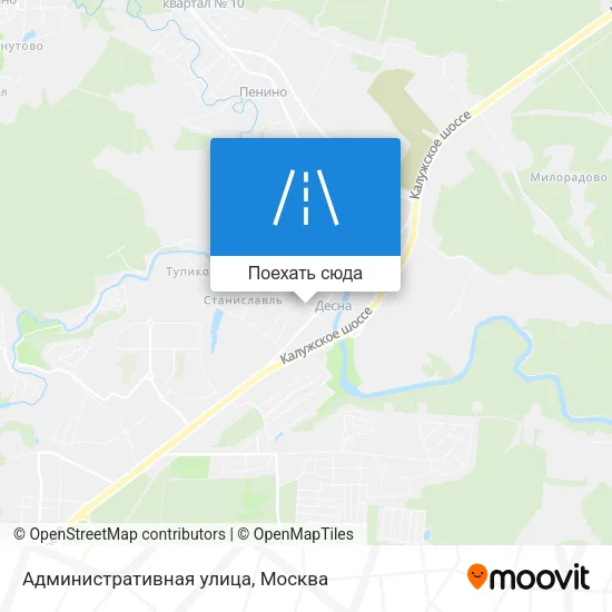 Карта Административная улица