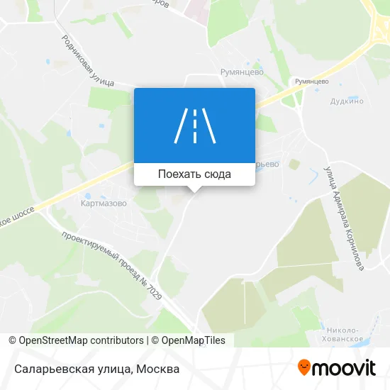 Карта Саларьевская улица