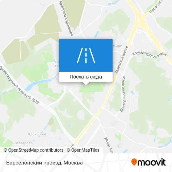 Карта Барселонский проезд