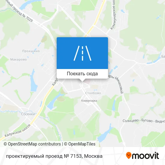 Карта проектируемый проезд № 7153