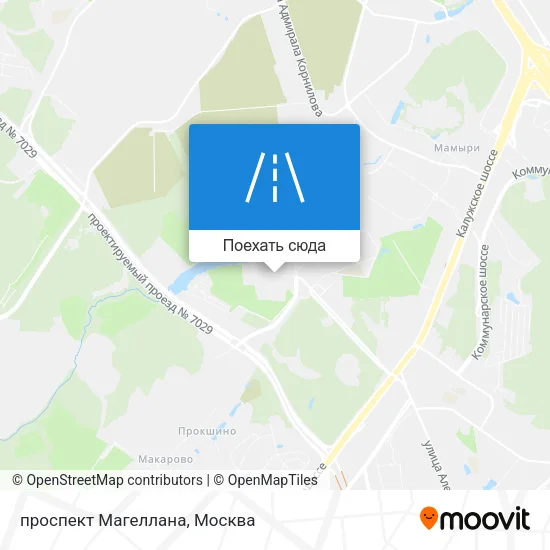 Карта проспект Магеллана