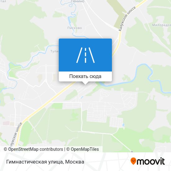 Карта Гимнастическая улица