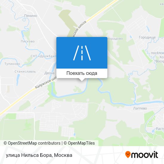 Карта улица Нильса Бора