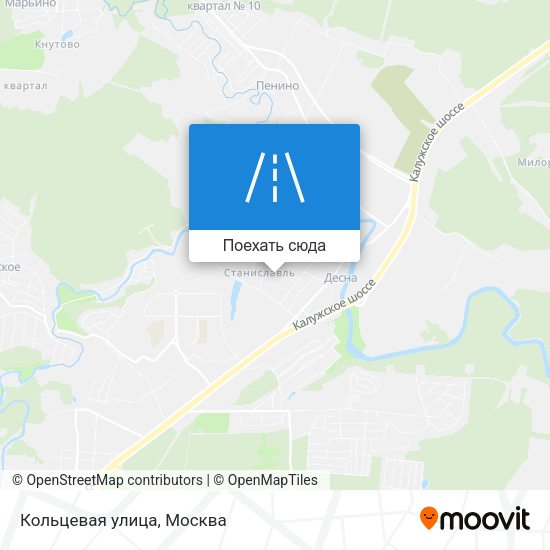Карта Кольцевая улица