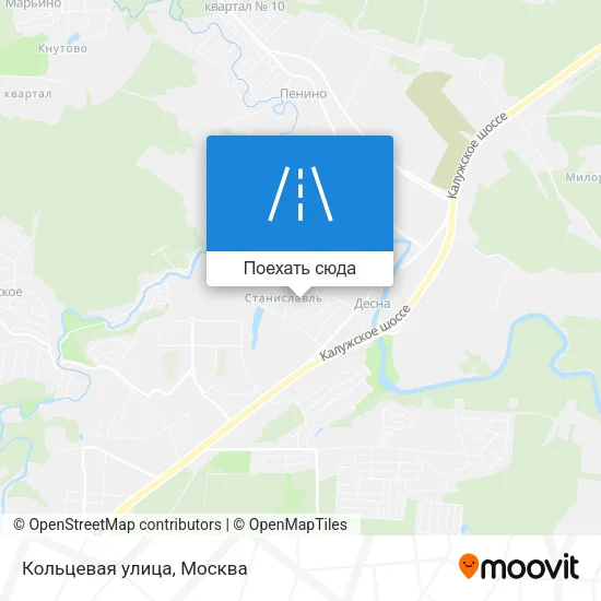 Карта Кольцевая улица