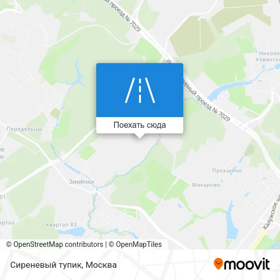Карта Сиреневый тупик