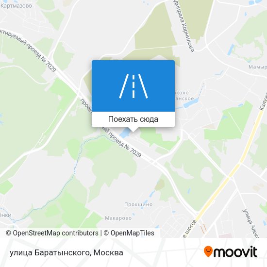 Карта улица Баратынского